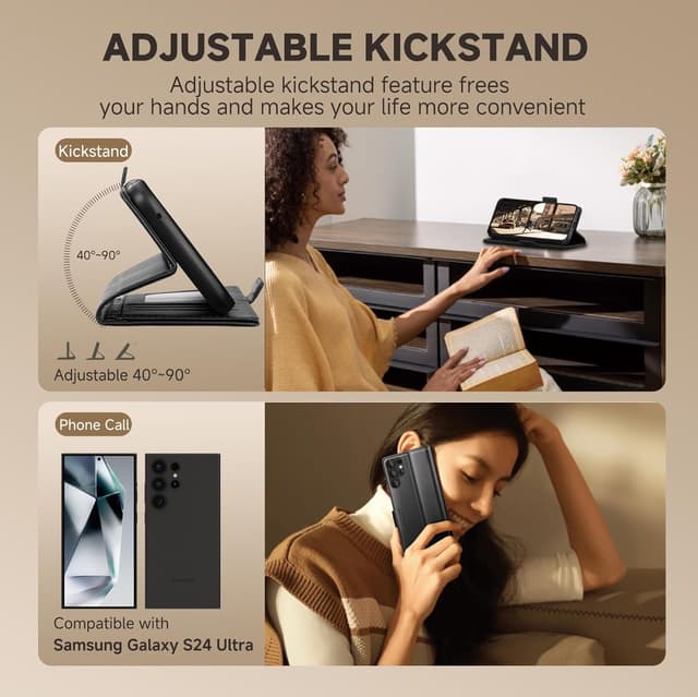 Detalle 1 de CASBST Galaxy S24 Ultra case 3 card slots