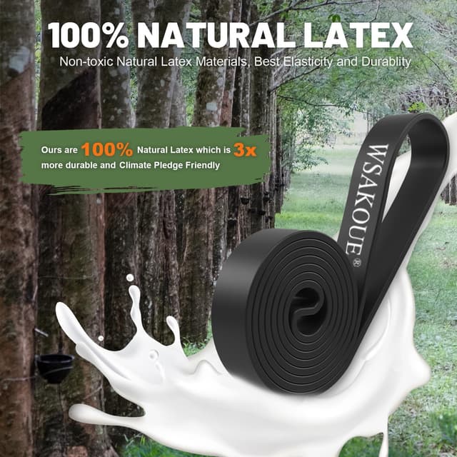 Thumbnail 2 de WSAKOUE Pull Up Bands Set 5 Levels 🏋