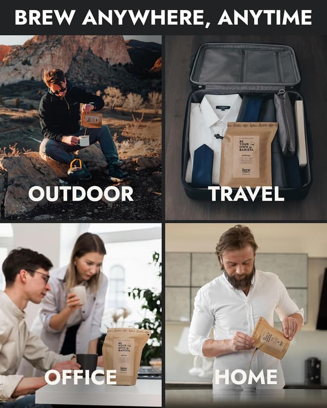 Detalle 2 de GROWER'S CUP Weihnachts-Geschenkset mit 5 Coffee Brewers – Gourmet-Kaffee aus aller Welt