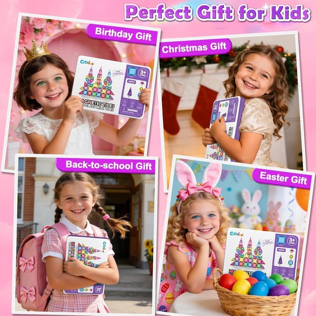 Thumbnail 6 de Magnetic Tiles Mini Travel Set for Kids