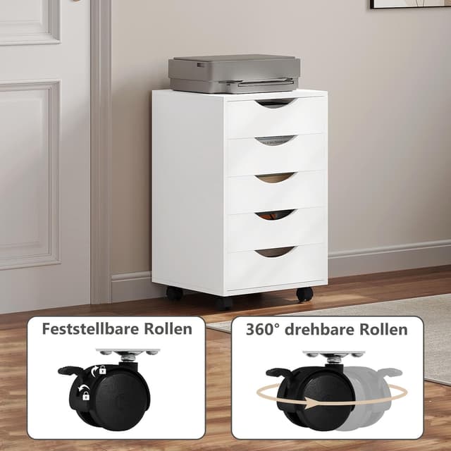 Thumbnail 6 de WOLTU Rollcontainer mit 5 Schubladen