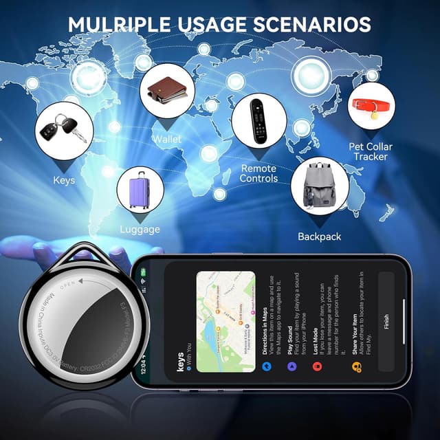 Thumbnail 3 de Air Tag Wallet Tracker 4-Pack Apple MFi Certified