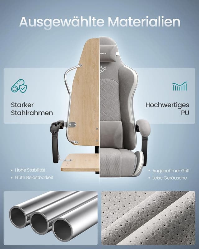 Thumbnail 4 de SONGMICS OBG079G01 Gaming-Stuhl 90–135°