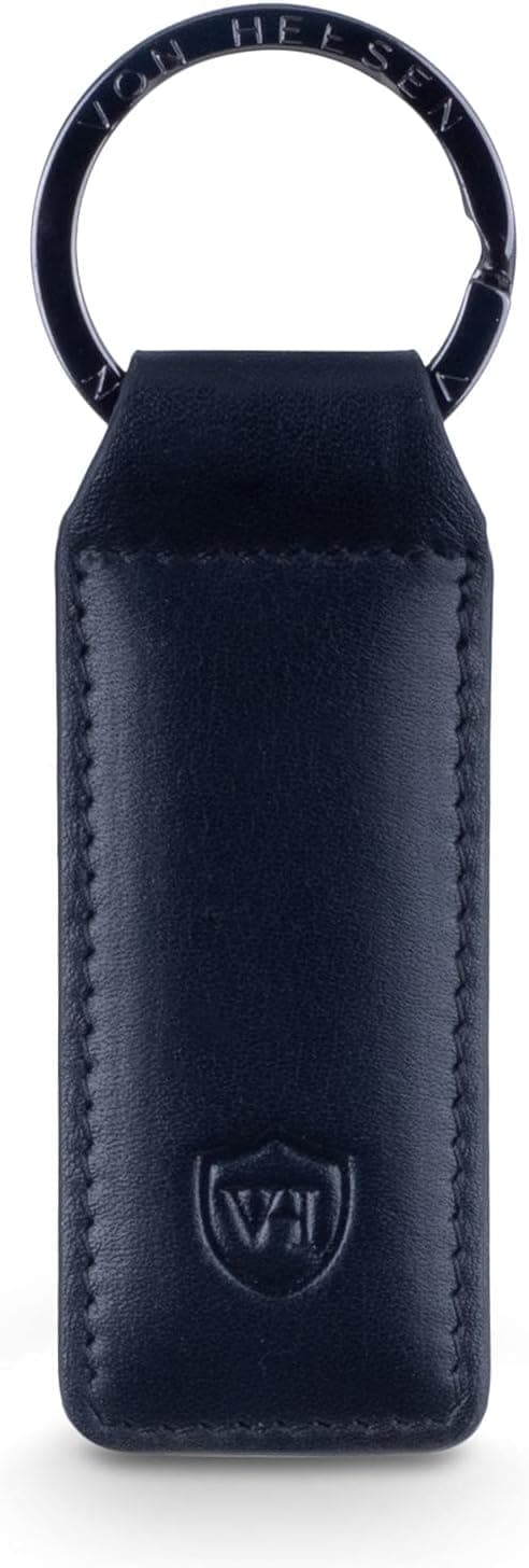 Detalle 2 de VON HEESEN® Leder-Schlüsselanhänger mit Geschenkbox und Schlüssel-Organizer (Rot)