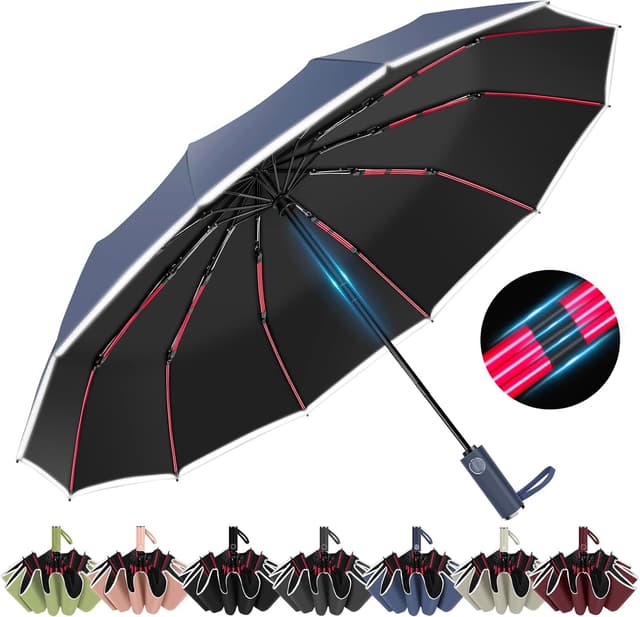 Imagen de Regen- und sonnensicherer Faltschirm 12 Rippen en OfertitasTOP