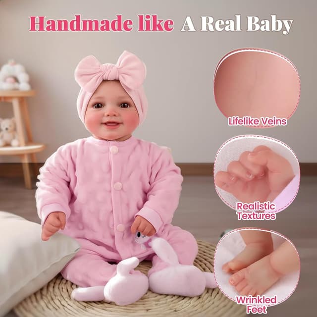 Thumbnail 3 de BABESIDE Sunny 17Inch Reborn Baby Doll