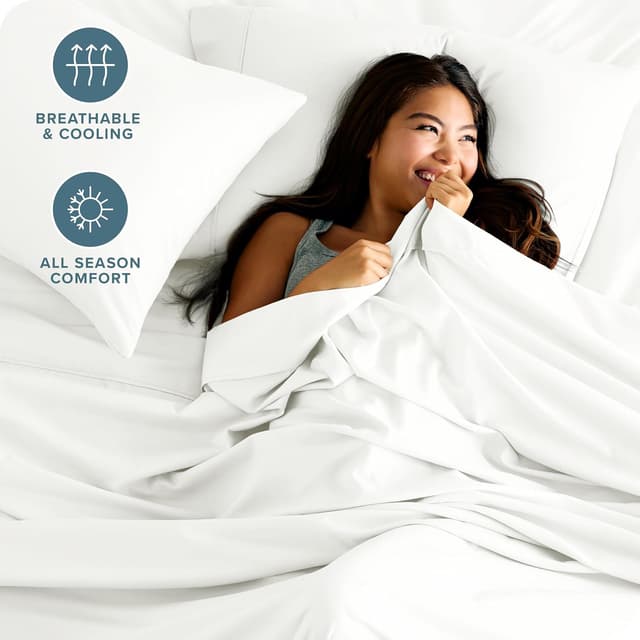 Detalle de Bare Home Queen Sheet Set 1800 Ultra-Soft