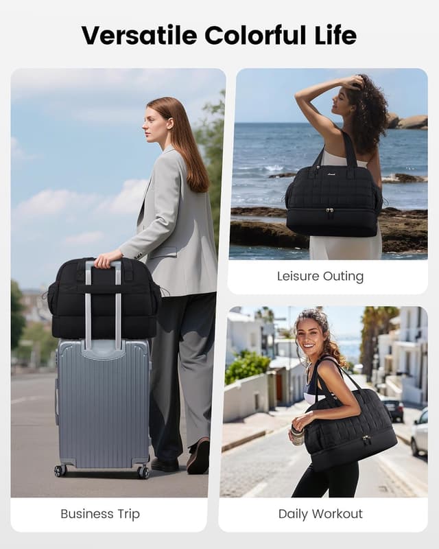 Detalle 2 de LOVEVOOK Reisetasche 35L mit Schuhfach