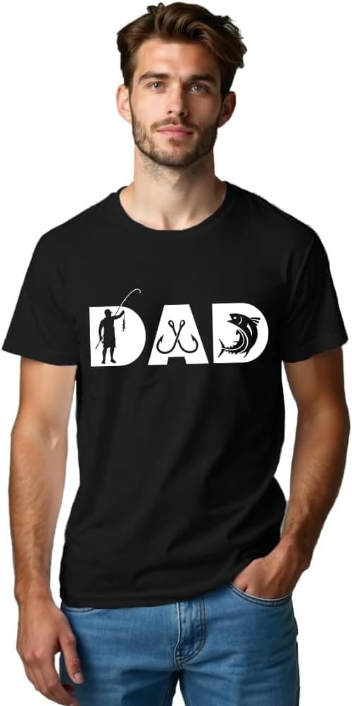 Thumbnail 6 de Qskall men’s fishing dad T-shirt – soft breathable fishy tee with relaxed fit