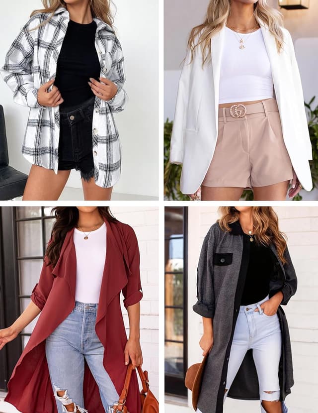 Detalle de Ekouaer chemises thermiques femme 3 pièces