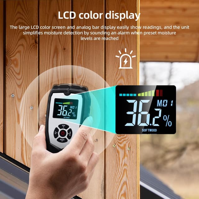 Thumbnail 5 de Mcbazel Misuratore Umidità Muri Digitale 0-50 mm 📏
