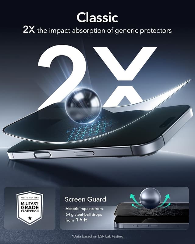 Thumbnail 4 de ESR Privacy Screen Protector iPhone 17 Pro