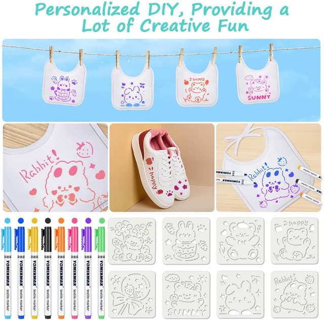 Detalle de Aolso baby bibs for painting 18 x 18