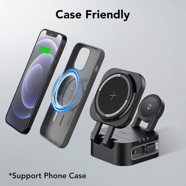 Thumbnail 5 de 15W Caricatore Wireless 3 in 1 con MagSafe 20W