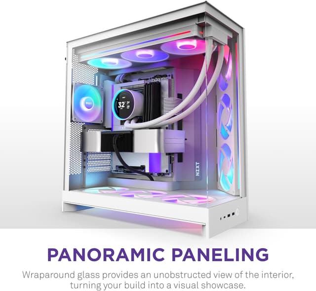 Thumbnail 6 de NZXT H9 Flow RGB+ ATX case with 7 RGB fans