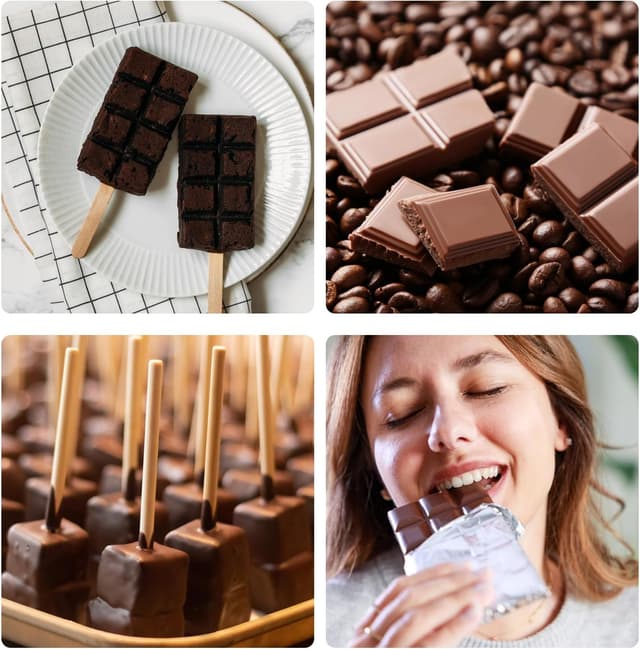 Detalle 2 de OMIGA Silikon-Gießformen für Ostern: Schokoladentafel (2 Stück) inkl. 2 Pipetten & 1 Pinsel, BPA-frei