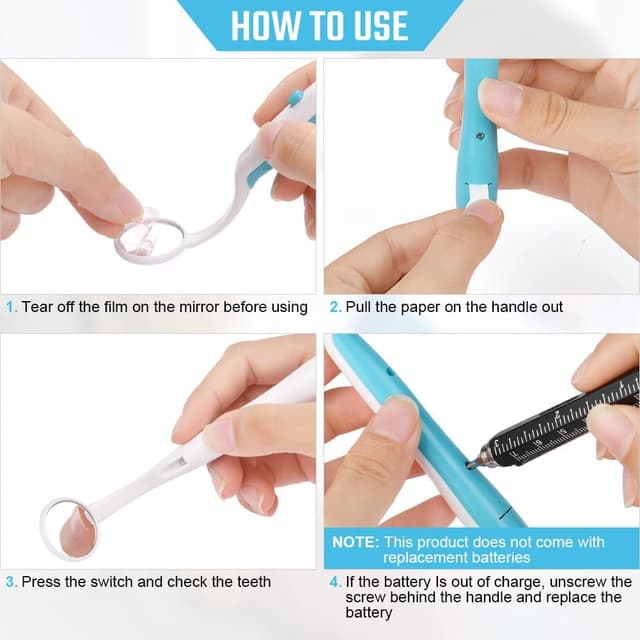 Thumbnail 2 de ACWOO Specchio Dentale LED 2 pezzi