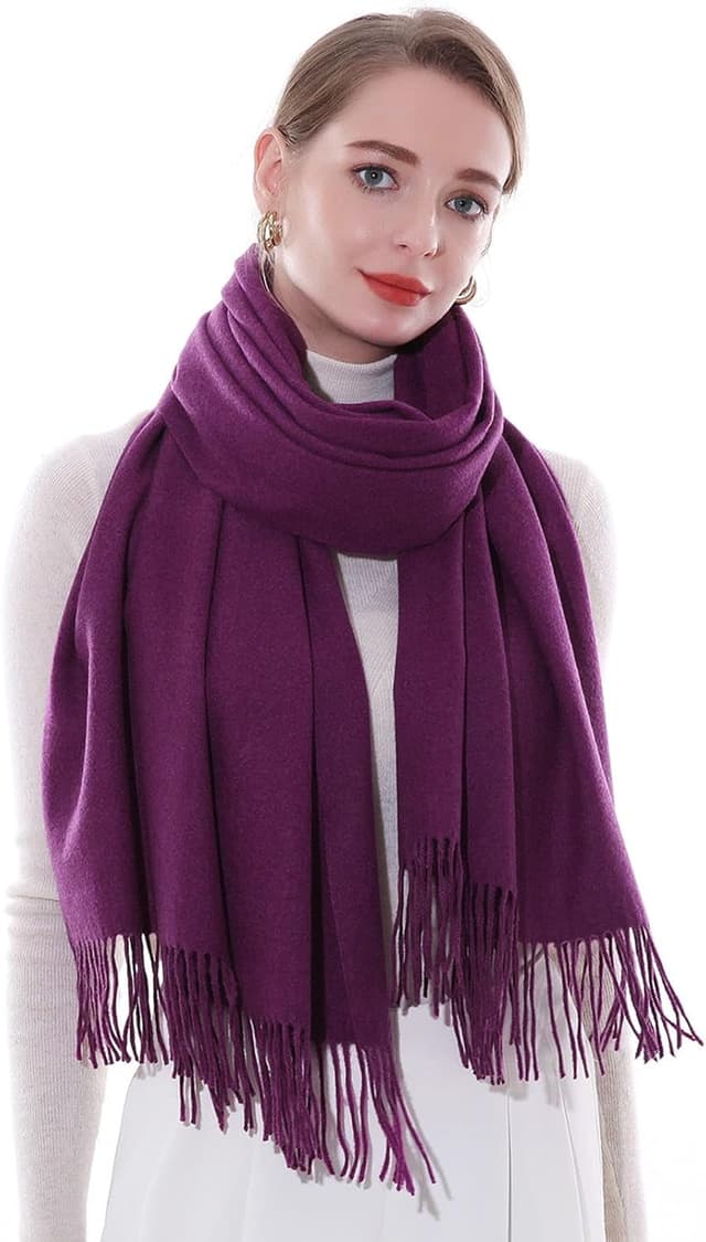 Detalle 2 de SWAT PANY Ladies Scarf Pashmina Shawls and Wraps for Women – Wedding Winter Scarf Gift