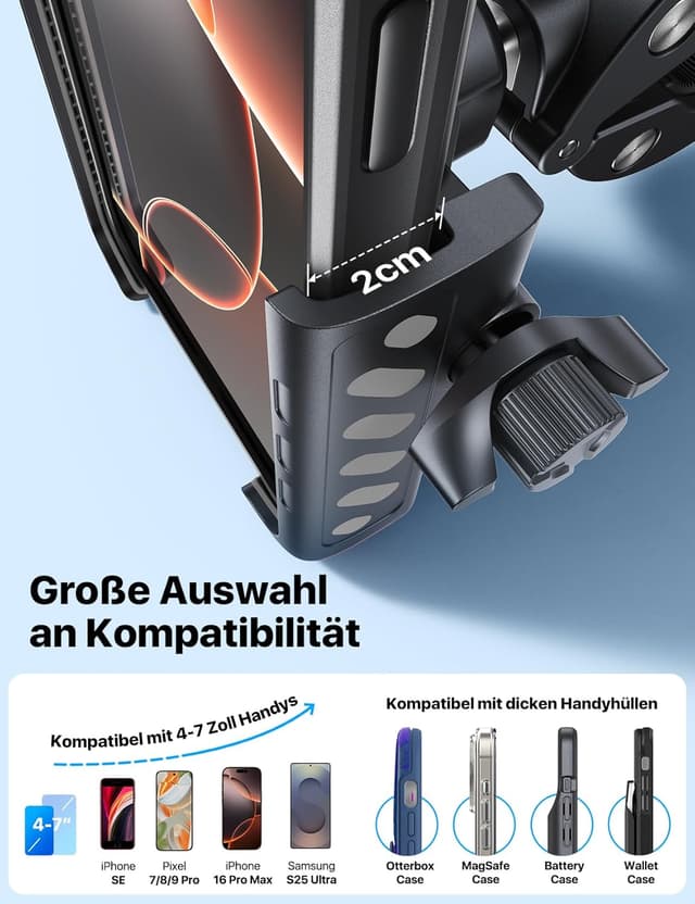 Thumbnail 6 de andobil Handyhalterung Fahrrad 360°