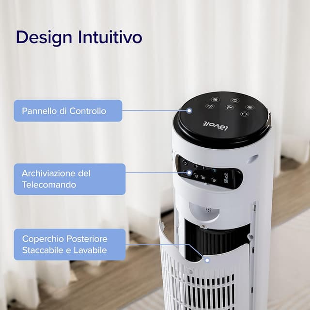 Thumbnail 5 de LEVOIT Ventilatore a Torre 108 cm 7,9 m/s
