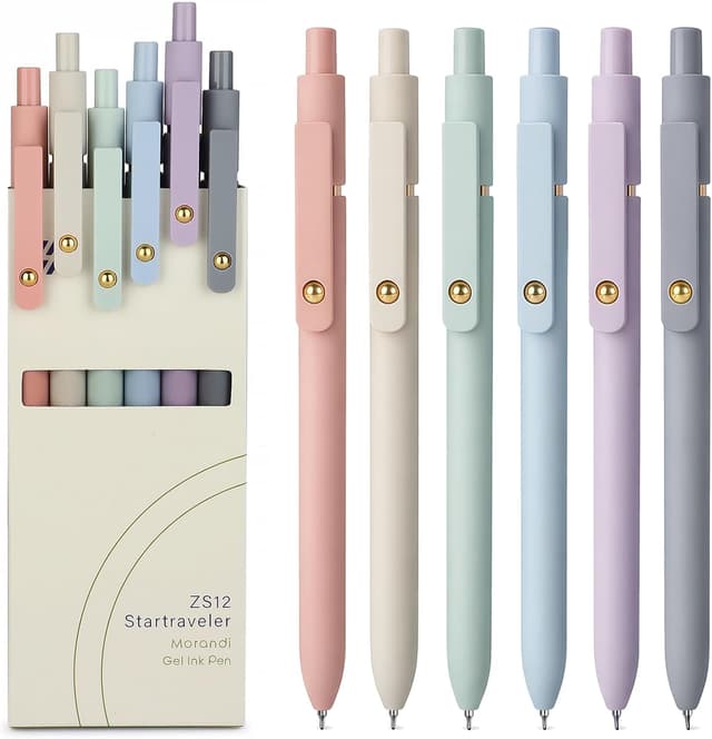 Thumbnail 6 de FIOVER Gelstifte mit schwarzer Tinte, 0,7 mm mittlere Spitze (5 Stück) – glatt schreiben, schnell trocknend