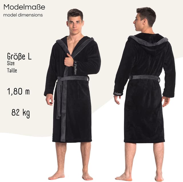 Thumbnail 3 de Di Ficchiano Monza Bademantel L mit Kapuze