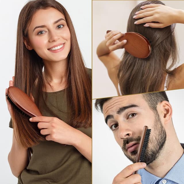 Thumbnail 6 de AISEELY Sleek Bun Bürste 2er Wildborste 💇