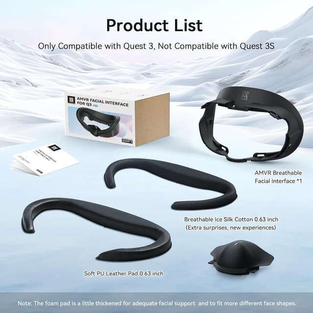 Detalle 2 de AMVR Face Cover Pad for Oculus Quest 3
