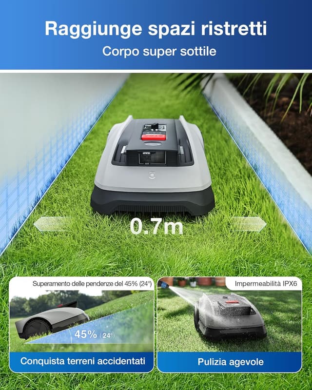 Thumbnail 6 de ECOVACS GOAT O600 RTK Care Kit: robot rasaerba senza cavi fino a 600 m²