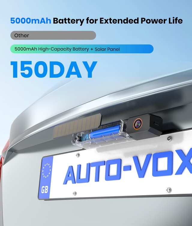 Detalle de AUTO-VOX solar wireless reversing camera kit