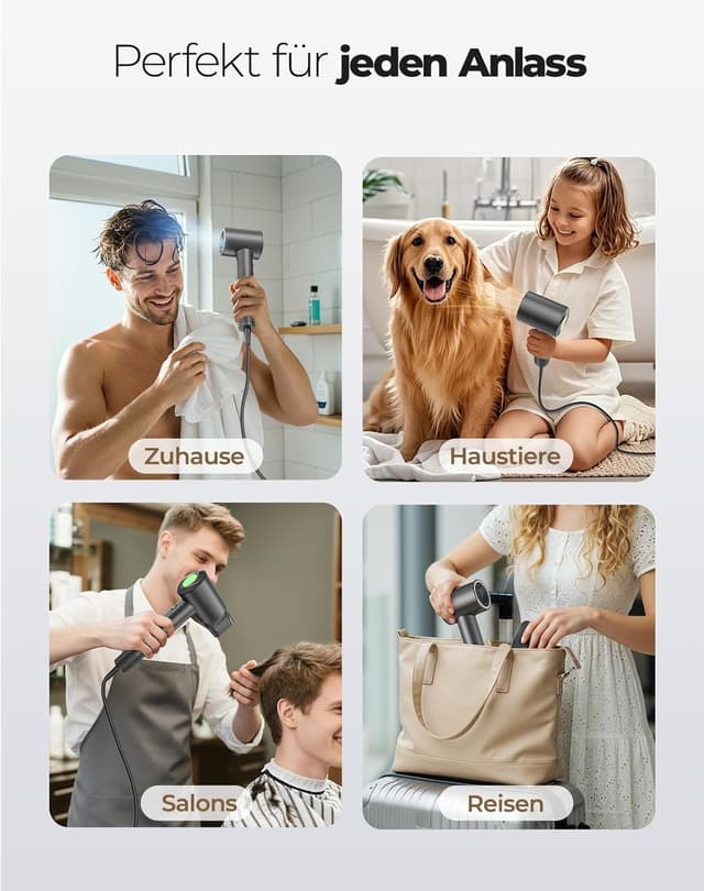 Thumbnail 6 de Ionen Föhn mit Diffusor 1500W 150.000 U/min