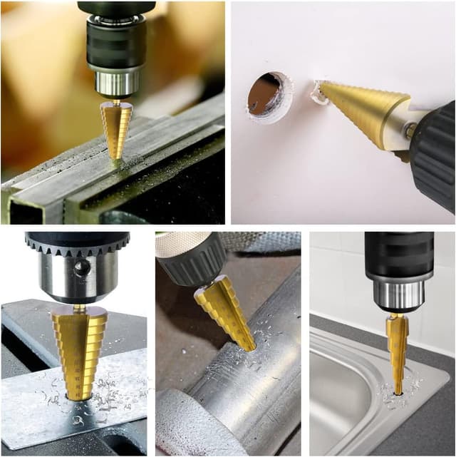 Detalle de flintronic® Punte coniche e fresa conica a gradini HSS Titanium 4-12/4-20/4-32