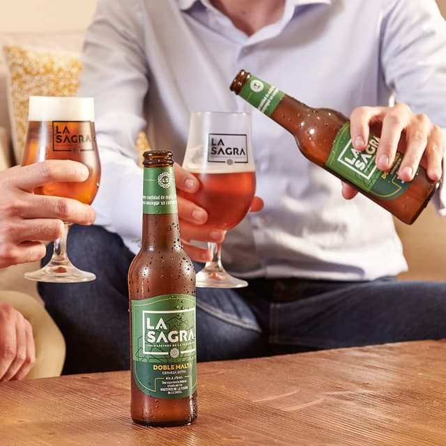 Thumbnail 2 de La Sagra Doble Malta 🍺 - Caja 24 botellas 330 ml