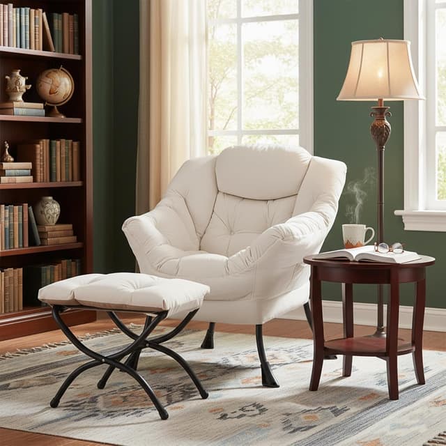 Thumbnail 5 de Welnow Lazy Chair with Ottoman 400 lb capacity