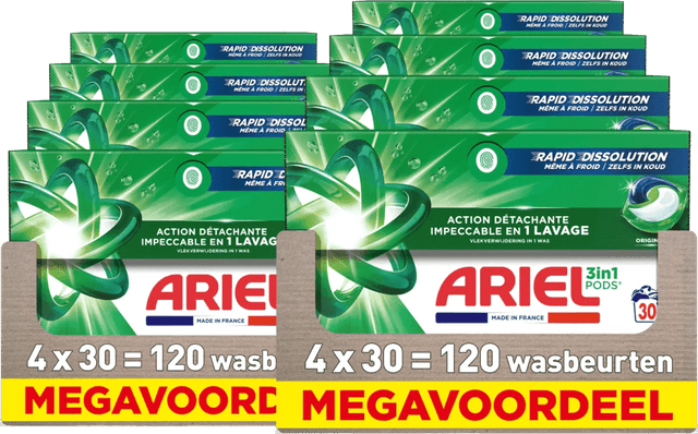 Detalle de Ariel 3in1 Pods Original 240 Stück Waschmittelpods