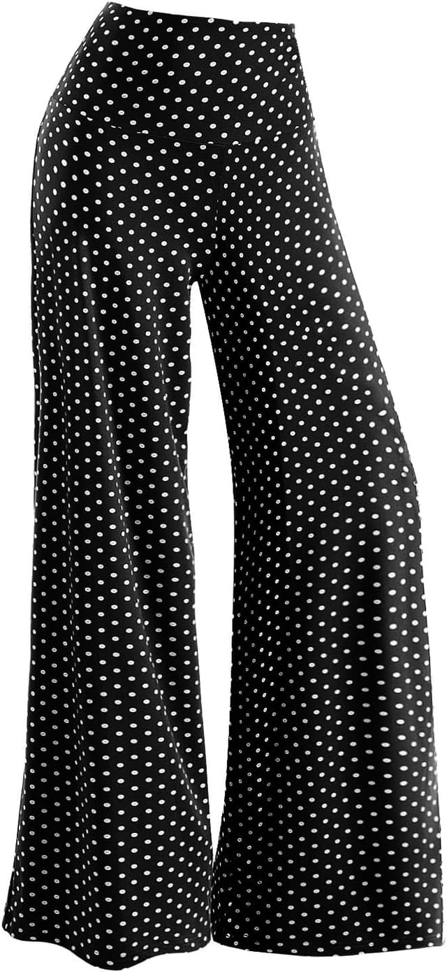 Detalle de Arolina Women’s Stretchy Wide Leg Palazzo Lounge Pants (High-Waist, Soft & Comfy)