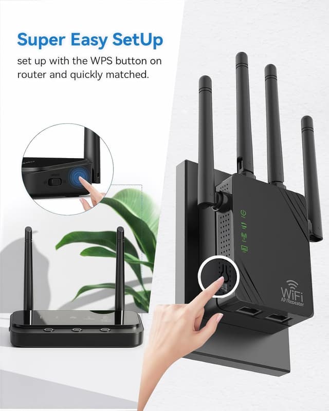 Thumbnail 4 de Cluvox Ripetitore WIFI 1200Mbps Dual Band 2.4/5G