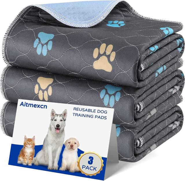 Thumbnail 6 de Aitmexcn Reusable Waterproof Dog Training Pad (121 x 121 cm) – Set of 2
