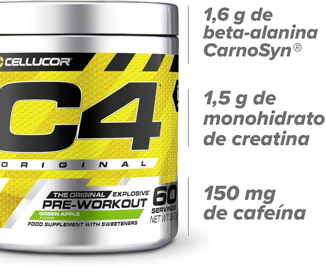 Detalle 2 de C4 Original 150 mg cafeína — preentrenamiento 60 raciones 🍷