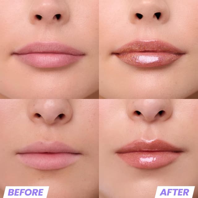 Detalle 2 de Wonderskin Lip Gloss Blading Top Gloss Gold Glitter