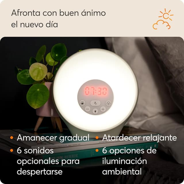 Thumbnail 1 de Lumie Sunrise Alarm - Despertador con Luz, Sonidos y Colores 🌅