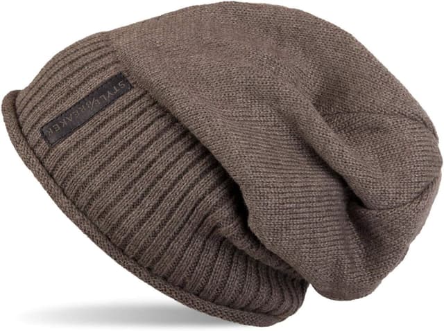 Detalle de styleBREAKER Gorro Unisex longbeanie 24 cm