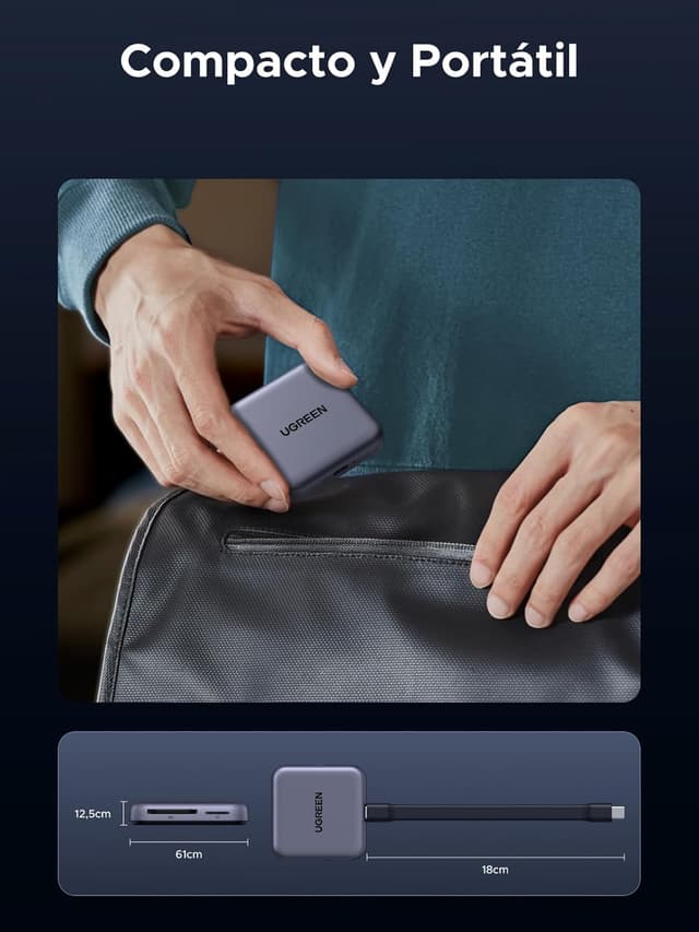 Thumbnail 7 de UGREEN Lector Magnético SD/TF 4.0 UHS II USB-C 100W 💾