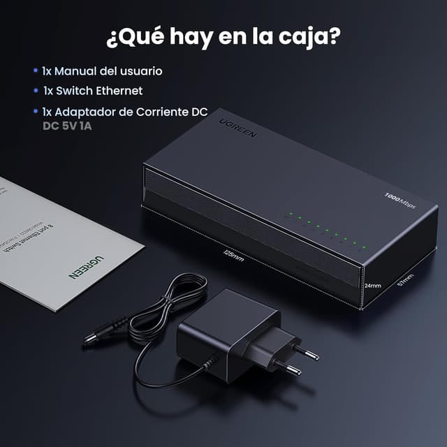 Thumbnail 6 de UGREEN Switch Ethernet 8 Puertos Gigabit para Conexión Rápida 🌐