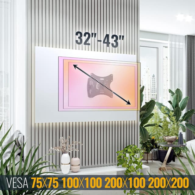 Thumbnail 4 de RICOO S2522 Wandhalterung 32–43 Zoll