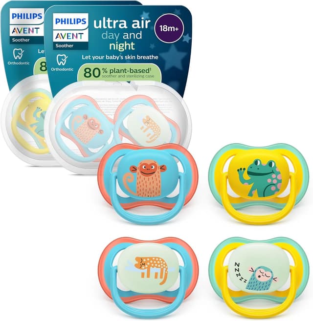 Detalle de Philips Avent Sucettes Ultra Air 18m+ SCF349/56