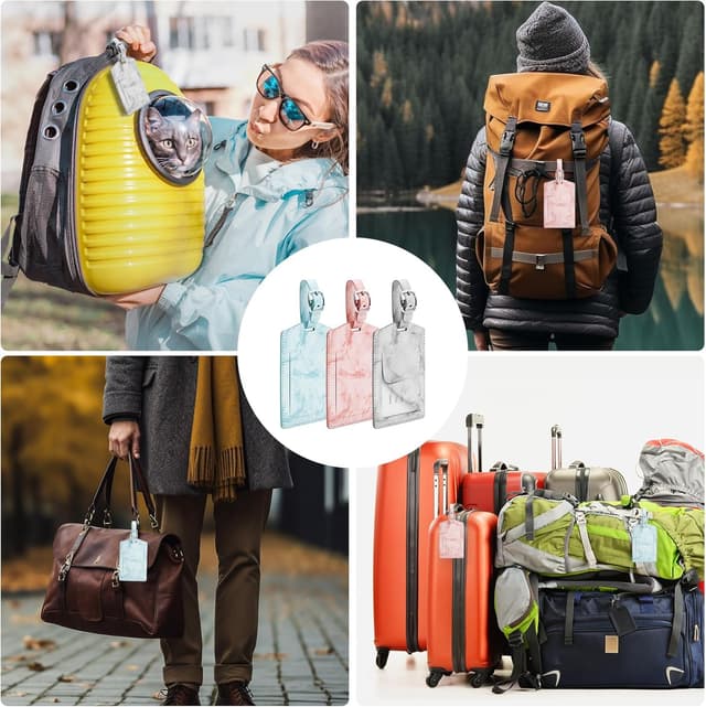 Thumbnail 6 de AiQInu Etichette per Valigie 3 pezzi 7x11,6 cm