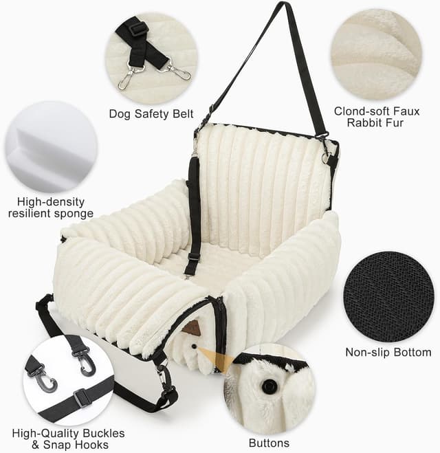 Detalle de MIXJOY Dog Car Seat 20cm high booster
