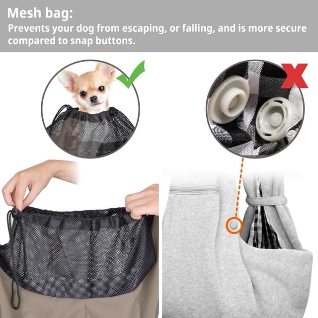 Detalle 2 de CUBY Puppy Carrier adjustable sling for small dogs