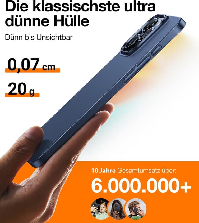 Detalle 2 de TORRAS Ultra Dünn Hülle iPhone 15 Pro MagSafe